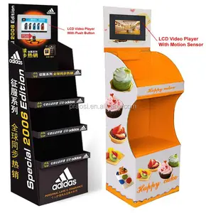 Counter-Top-LCD-Display, großes Pop-Display aus Pappe mit Video display