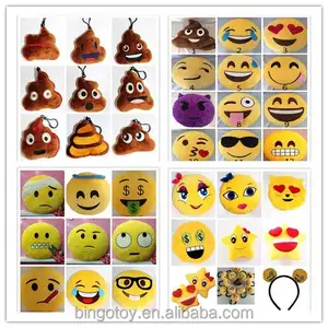 OEM оптовая emoji продукта emoji подушка emoji смайлики брелок пу