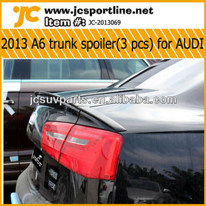 2013 a6 pu tronc. lèvre de spoiler arrière- <span class=keywords><strong>3</strong></span> pcs/ensemble pour audi Pu voiture trunk lip aileron arrière pour audi a 6 - Product Image 1