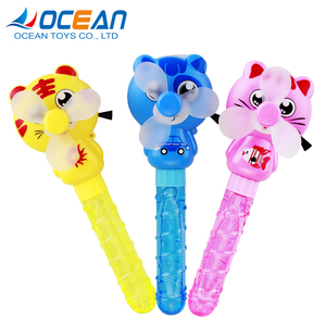 Heureux jeux de plein air drôle jouets de pistolet à bulles avec ventilateur en ligne - Product Image 1
