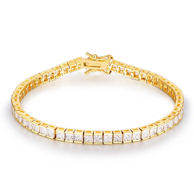 Bracelets en brique carrée en zircon pour femmes, bijoux à la mode, tendance, rapide à vendre, style, YSS1200