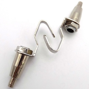 Prendedor de cabo de suspensão de teto com cabo de aço personalizado por atacado, kit de suspensão banhado a níquel com gancho, clipe de travamento de fio, braçadeira - Product Image 5