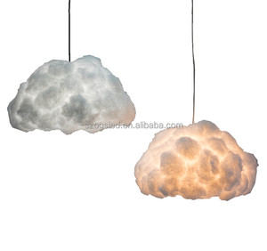 Décoratifs pour la maison <span class=keywords><strong>Nuage</strong></span> Lustre avec LED Pvc Imitation De Fiber De soie Pendentif Lampe En Gros - Product Image 1