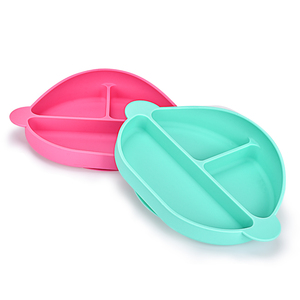 Food BPA Free Baby Plate Waterproof Microwave Safe Toddler Round Kid <strong>Child</strong> Suction Divided Silicone Eating <strong>Dinner</strong> Placemat <strong>Set</strong> - Product Image 1