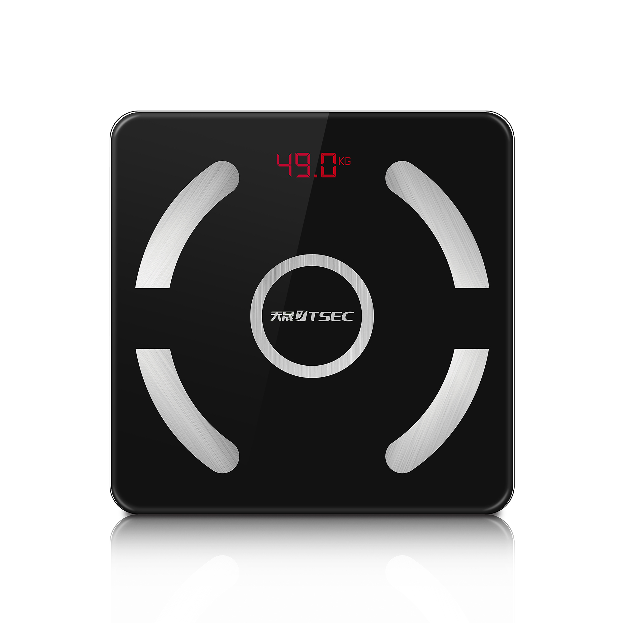 2021 TS-BF8030 USB Charging 180kg Electronic Body Fat Analyzer Digital Bluetooth body fat Scale free shipping to USA