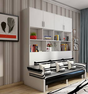 <strong>Space</strong> <strong>Saving</strong> Metal Folding Wall <strong>Bed</strong> with <strong>Sofa</strong> - Product Image 1