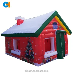 Linda casa de Navidad inflable, personalizado inflable christams modelo, casa inflable de la Navidad