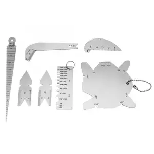 7pcs/Set Weld Inspection Gauge Set Angle Heights Width Undercut Depths Measuring Tool Angle Ruler Carpenter Tools