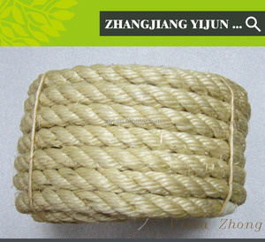 3 brins 6mm tressé cordon biodégradables soleil résistant naturel brut fiber de sisal corde pour arbre à chat - Product Image 2