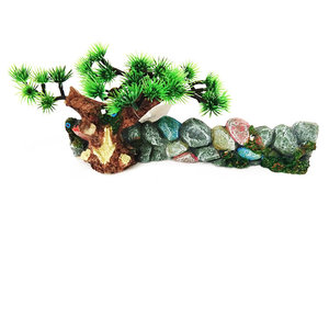 Resina acuario tronco de árbol hueco ornamento - Product Image 1