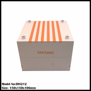 luxury men's 2026 leather pattern metal plate <b>stitching</b> <b>watch</b> box - Product Image 2