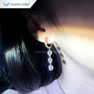 Tianyu gemas de joyería de china fabricante de plata <span class=keywords><strong>925</strong></span> chapado en oro rosa anillo pendientes - Product Image 4