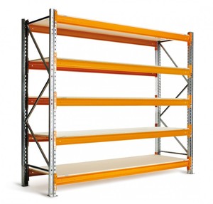 조절 가능한 유연한 강철 선반 롱 스팬 볼트형 랙 중량급 금속 저장 선반 창고 랙 - Product Image 2