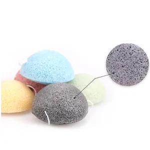 Unique Colors Citrus Fruit Orange Organic Konjac Sponge Facial Cleaning Konjac Sponge