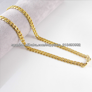Acero inoxidable Dorado cadena del encintado de la pareja - Product Image 3