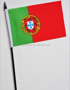 <span class=keywords><strong>Portugal</strong></span> drapeau agitant la main 6 \ "X 9 \" Stock Polyester noir plastique pôle automobile assurance agriculture numérique imprimé <span class=keywords><strong>voiture</strong></span> utilisation - Product Image 1