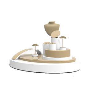 Thời Trang Tùy Chỉnh Đầy Đủ Bộ Trang Sức Vòng Cổ Bông Tai Nhẫn Hiển Thị Khán Đài - Product Image 2