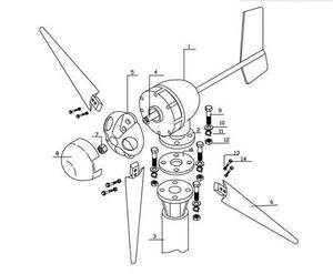 Generatore Eolico Residenziale Naier da 1kW - Product Image 4