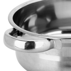 Ensemble de marmites de service modernes et écologiques en métal avec couvercle <span class=keywords><strong>Casserole</strong></span> basse 3pcs/4pcs