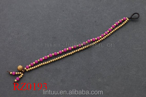 Doble de las mujeres Brazalete de cuentas Con campana de latón oem <span class=keywords><strong>gshock</strong></span> reloj pulsera - Product Image 3