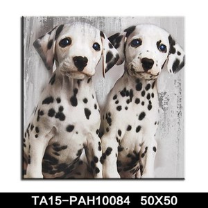 Art déco mur panneaux bois cadres pour impressions sur toile mignon animal <span class=keywords><strong>chien</strong></span> animaux <span class=keywords><strong>peinture</strong></span> à l'huile pour chambre d'enfan - Product Image 1