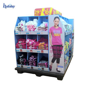 TOP Quality Vendita Calda Cartone Promozionale Donna Abbigliamento Display Cremagliera - Product Image 1
