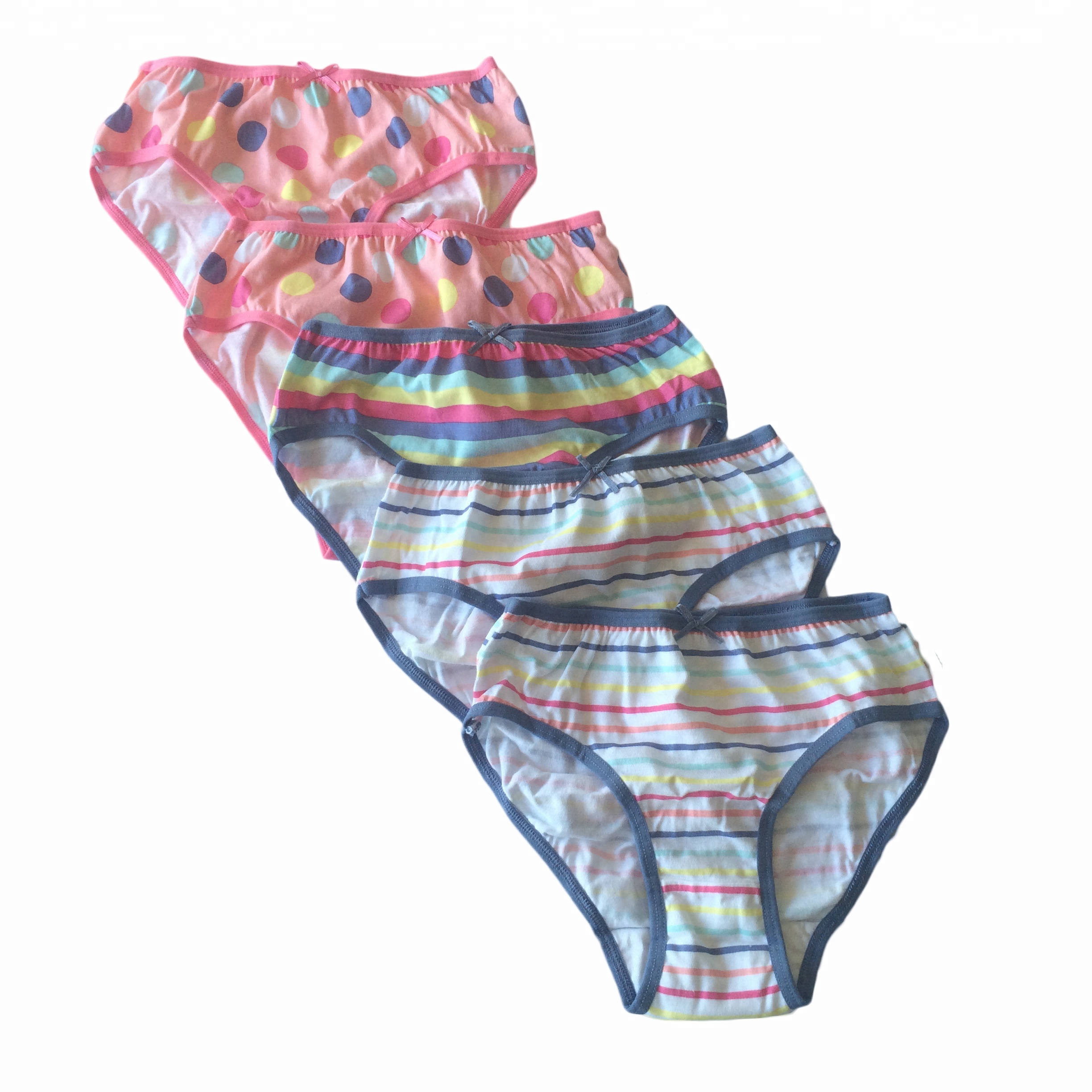 100% чесаный хлопок 5 пакетов трусы для девочек нижнее белье Подросток Сексуальные трусы для девочек