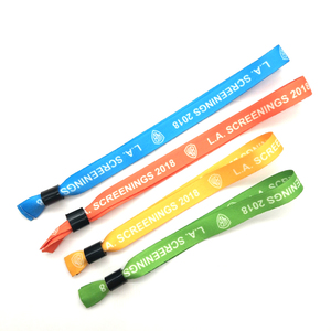 Custom <strong>Cheap</strong> Dye Sublimation Festival <strong>Fabric</strong> <strong>Wristband</strong> for Events - Product Image 5