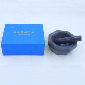 سعر المصنع أعلى درجة الطبيعية العقيق هاون ومدقة 60 - 340 مللي متر OD - Product Image 2