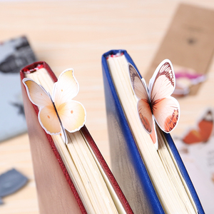 Teacher's Gift Book Butterfly Style Marker Stationery Gift Realistic Cute Kawaii Cartoon 3D <strong>Bookmark</strong> - Product Image 2