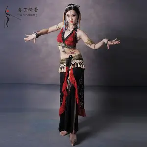 Handmade tribal belly dance costume for women