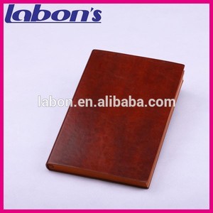 Cuero aglutinantes impreso logo notepad - Product Image 2