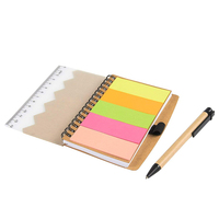 Personalisiertes A5 A6 Spiral-Mini-Notizbuch aus Recyclingpapier mit Ledereinband Bedruckter Stil Individuelles Logo Inklusive Stift Haftnotizen