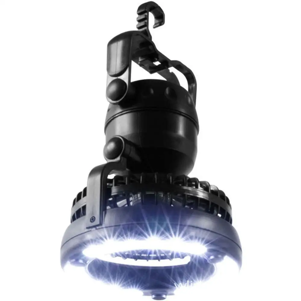 2 in 1 Portable LED Lanterna di Campeggio di Campeggio Esterna Fan con 18 Luci A LED-UN Appeso Tenda Lanterna con ventilatore a soffitto