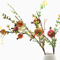 Romã de frutas simulação ramo de galhos de fruta simulação flor exterior comércio exterior decoração de casa