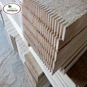 Paulownia-tablero de madera para juntas de dedo encolado con borde de pino, de fábrica china