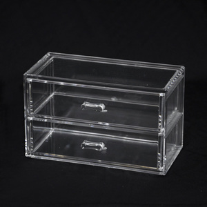 Mini Translucent Pink Acrylic Makeup Table Chest of Storage Case - Product Image 2