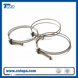 <strong>Spring</strong> Band Screw <strong>Double</strong> Wire Hose Clamp, Hose <strong>Clip</strong> - Product Image 3