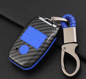 Étui de protection pour clé de voiture avec <span class=keywords><strong>porte</strong></span>-clés pour <span class=keywords><strong>Kia</strong></span> Ceed Rio <span class=keywords><strong>Sportage</strong></span> R K3 K4 K5 Ceed Sorento Cerato Optima 2015 2016 2017 2018 - Product Image 2