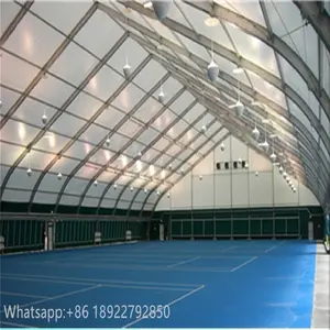 เต็นท์สนามเทนนิสขนาดใหญ่ที่หรูหราพร้อม ABS หรือผนังกระจกและฝาครอบพีวีซีสีขาว