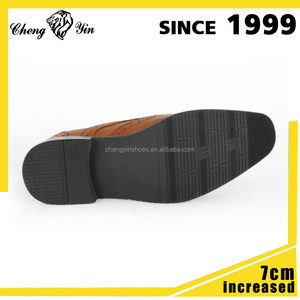 <span class=keywords><strong>Fantaisie</strong></span> hauteur respirant invisible hauteur croissante hommes <span class=keywords><strong>chic</strong></span> noir semelle en cuir robe chaussures - Product Image 6