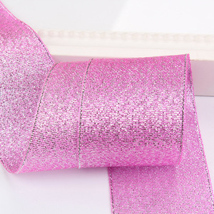 Toptan noel, şeker, hediye ambalaj şerit, <span class=keywords><strong>1</strong></span>.5 inç renkler Glitter metalik şerit - Product Image 5