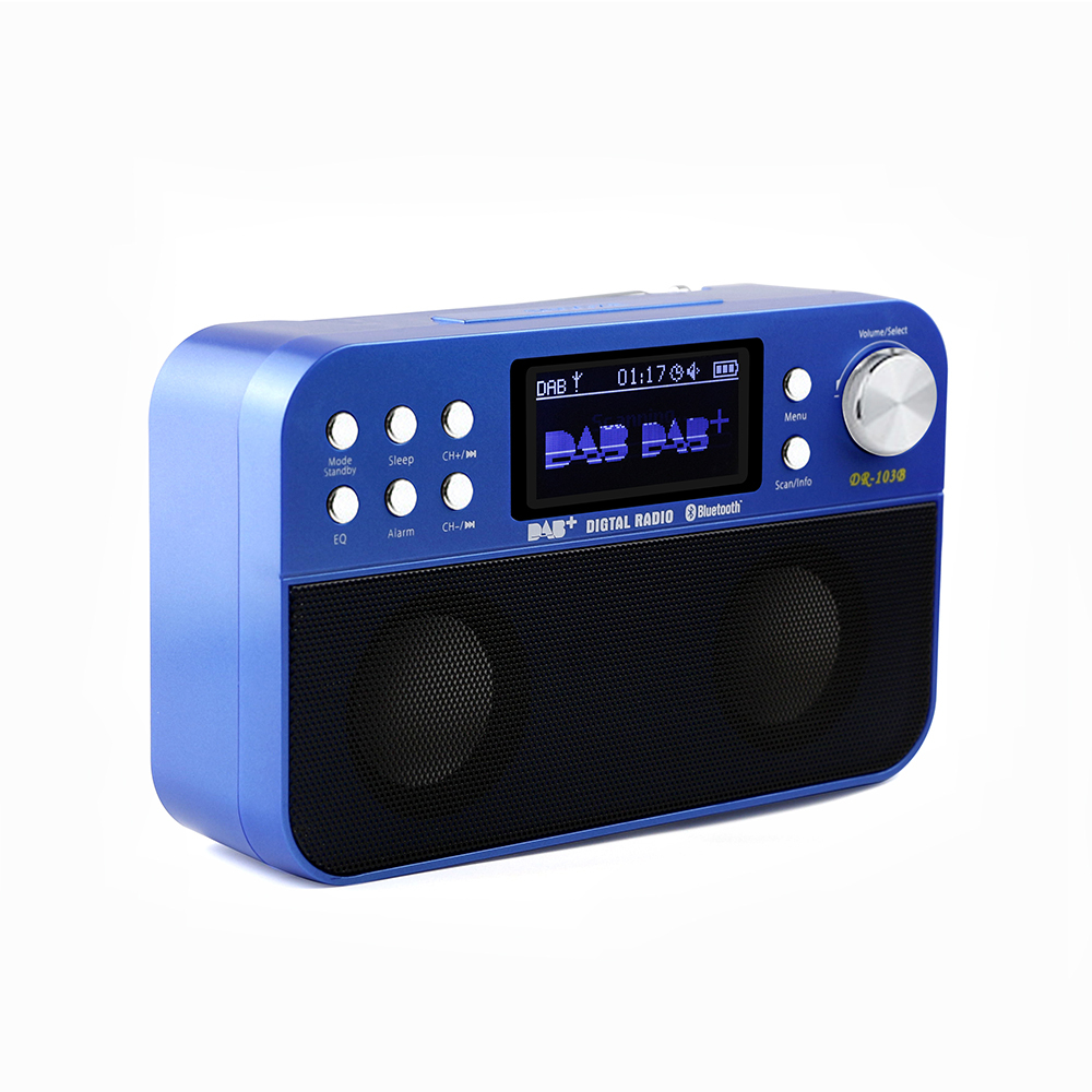 Venta caliente Satélite Freesat DAB + FM Bluetooth Reloj Despertador de Radio Grabadora de Voz con Reproductor de MP3 USB SD