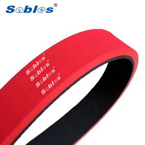Sables rode rubbercoating tandriem platte riem voor verpakkingsmachine -30~80 graden temperatuurbereik aanpasbaar - Product Image 1