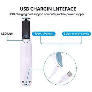 इलेक्ट्रॉनिक पैर फ़ाइल, बिजली कैलोस पदच्युत यूएसबी Rechargeable पेडीक्योर उपकरण