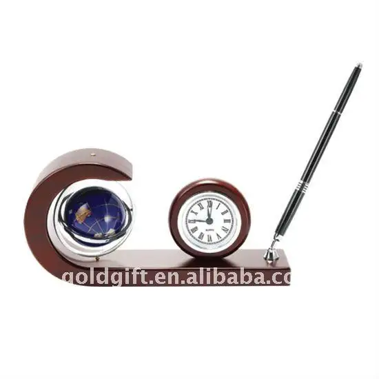 High Quality Desktop Set Souvenir Gifts With Clock And Pen