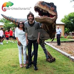 Obral Kostum Dinosaurus Kaki Tersembunyi Kualitas Tinggi Kostum Halloween Keren T Rex Berjalan Realistis