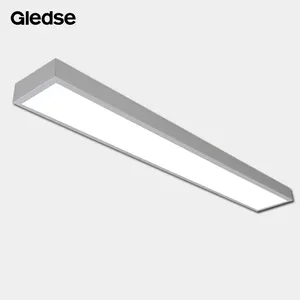 Flat Lamp Linear Fixture Led pendant Linear Light Slim ceiling 28w 36w 48w flat LED tri-proof batten light