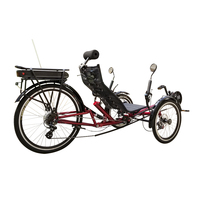 No Tarif envío gratuito venta directa de fábrica mejor precio de tres ruedas de freno de disco de bicicleta triciclo reclinado de renacuajo triciclo