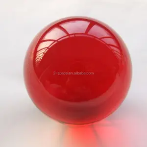 Bola Akrilik Solid Merah Transparan, Bola Darah Ajaib 1 "2" 3 "4"